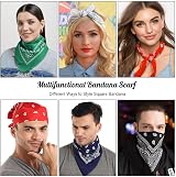 Aomig Bandana Head Scarf Men Women Paisley Print Multi Purpose Headwear Dark view 6