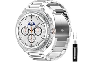 GOLDTOLUCK Stainless Steel Band Compatible with Samsung Galaxy Watch 8 7 6 5 4 FE Pro Classic 40mm 44mm 43mm 47mm 45mm 42mm 46mm 20mm Men Women Milanese Metal Elegant Casual