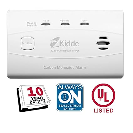 Amazon.com: Kidde alarma de monóxido de carbono sin ...