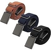 AWAYTR 3 PCS Kids Adjustable Magnetic Belts - Easy to Use Magnetic Buckle Belt for Boys and Girls
