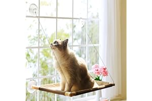 PETPAWJOY Cat Window Perch,Cat Hammock for Indoor/Outdoor Large Cat