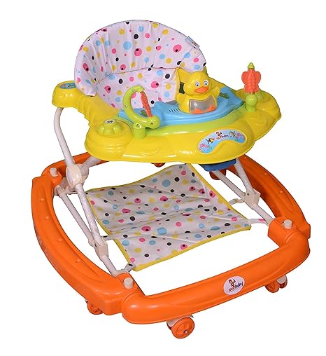 Sunbaby Duck in A Pond Rocking Walker, Yellow/Orange