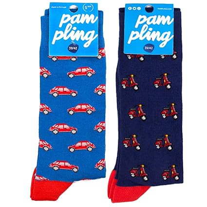 Pack 2 originelle Socken - Autos und On Road