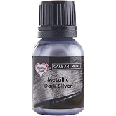 Rainbow Dust Metallic Paint Dark Silver