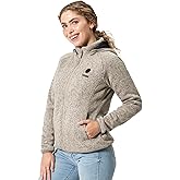 Weston Women’s Heated Fleece Jacket – Rechargeable Electric Heated Jacket, With or Without Hood