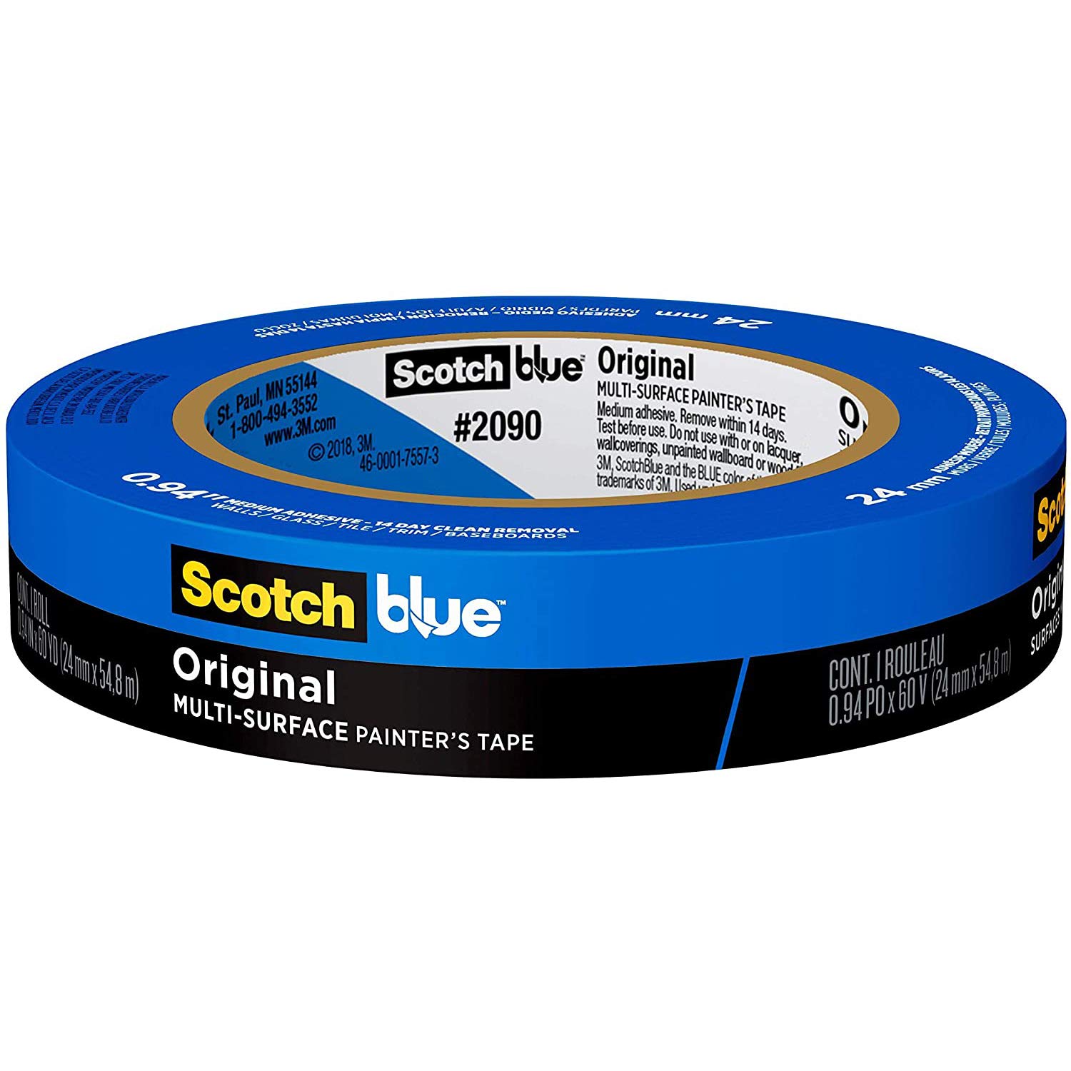 3M Scotch 2090 Blue Painters Tape 1 in. x 60 yds. (Blue) Amazon.co.uk