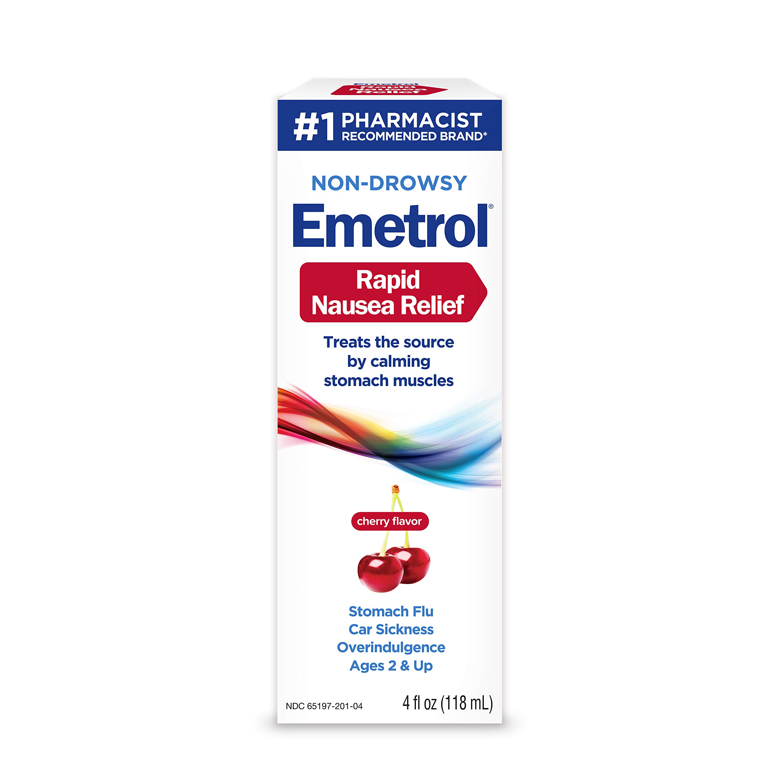 Emetrol Nausea and Upset Stomach Relief Liquid Medication, Cherry 4