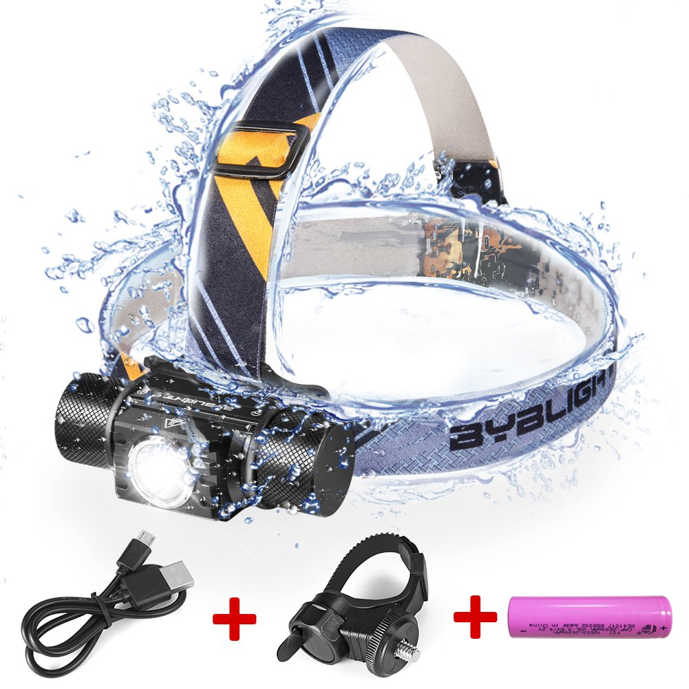 Buy Headlamp Flashlight USB Rechargeable, BYB Super Bright 500 Lumen
