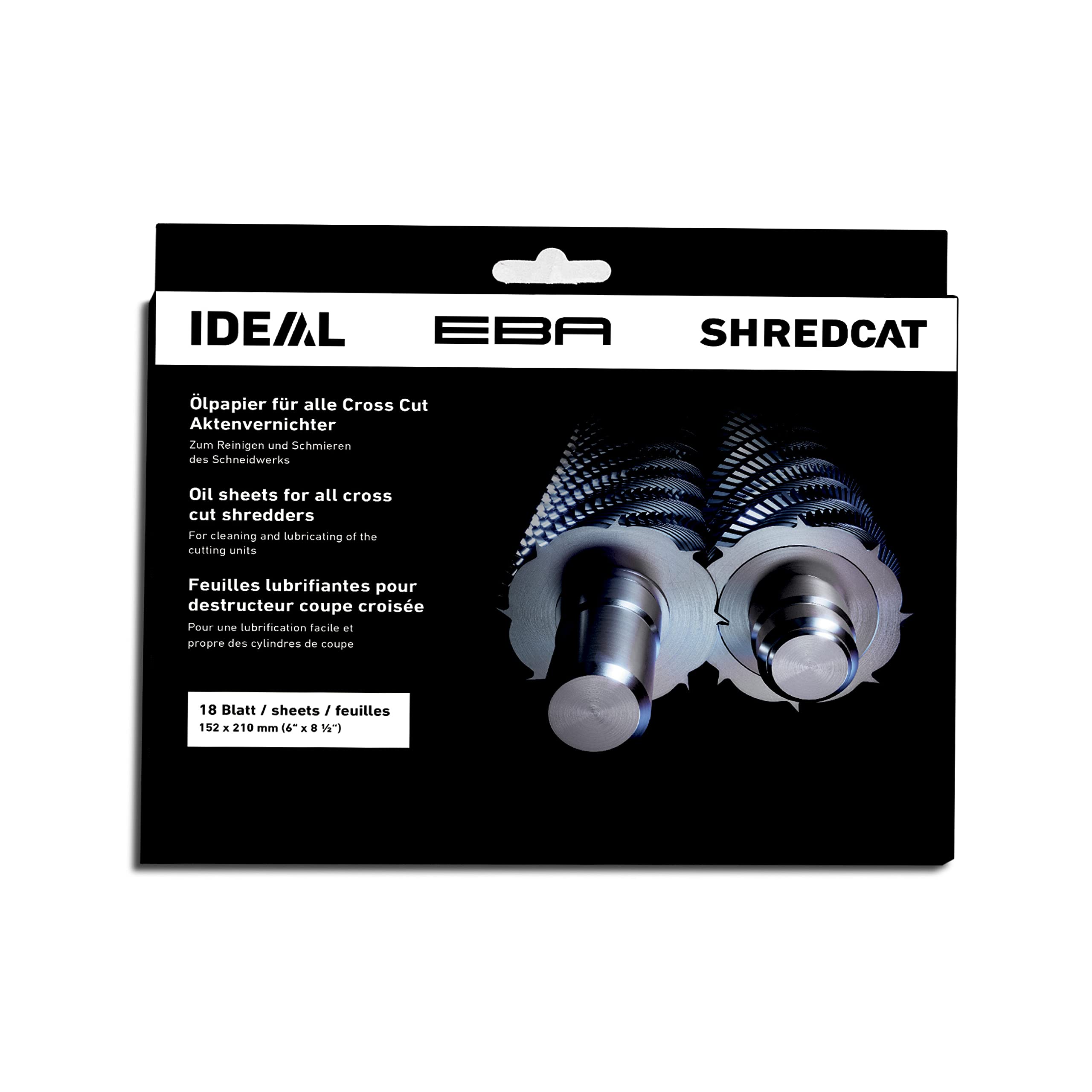 Ideal 9000631 Set of Ölpapier CC Document Shredder, 18 Sheet Capacity