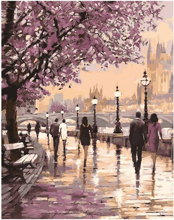 iYmitz DIY 5D Diamond Painting, Crystal Rhinestone Diamond Embroidery Paintings Pictures Arts Craft for Home Decoration Colorful Landscape for Home Decor (H, 40x30cm)