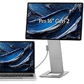 SOTSU FlipAction Pro 16" Gen2 Premium Portable Monitor | Super Compact | Pivot Rotate | 2560x1600 DCI P3 | 120Hz | 400 Nits | Full Metal CNC | Perfect Match for Mac and Windows (Metallic Gray)
