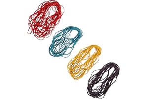 EXAOMBLE 2560pcs Colored Elastic Rubber Bands for Office Supplies Strong Stretch Ties for File Folder