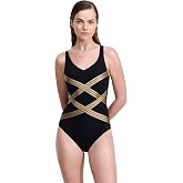 Gottex Embrace One Piece Swimsuit- Built-in Soft Cups, Tummy Control, Front and Back Lining, Classic Bottom Coverage