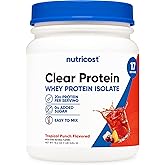 Nutricost Clear Whey Protein Isolate Powder (Tropical Punch) 1 LB - 20g of Protein, 0g Added Sugar, GMO-Free, Gluten-Free