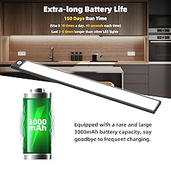 COLIJOY 69 LED Under Cabinet Lights Indoor, 3000mAh