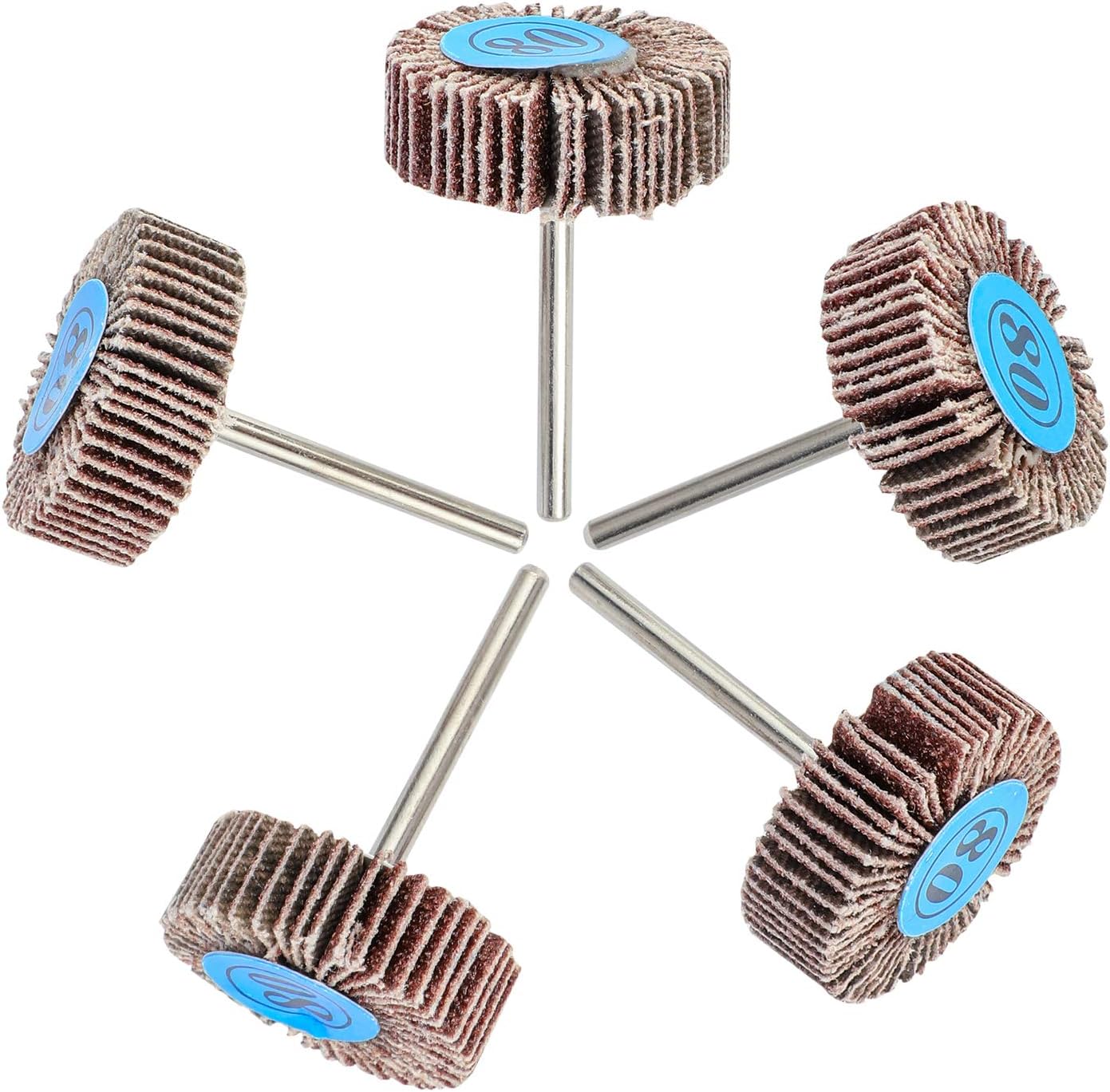 (10 PCS) OOTSR Sanding Paper Flap Wheel 80 Grit, Sandpaper Polishing