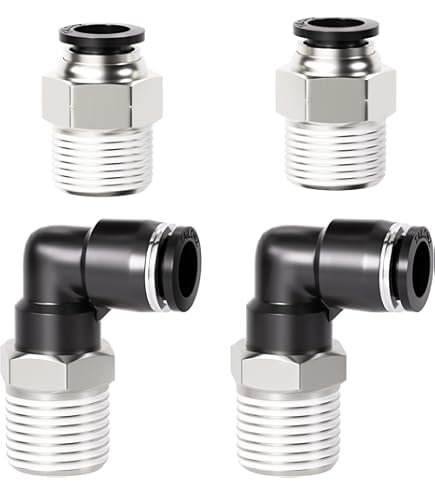 Fit 1/4"3/8" OD Quick Connect Push In To Connect W... - Grandado - Foto 4