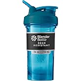 BlenderBottle Shaker Bottle Pro Series Perfect for Protein Shakes and Pre Workout, 24-Ounce, Ocean Blue