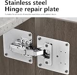 Honeueuen 10 Pack Hinges Repair Plate Kit Stainless Steel 9x9 cm with Screws view 7
