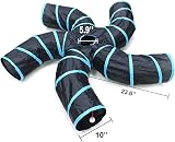 Bemodst S-Type Cat Tunnel 2/3/4/5-Way Collapsible Small Animal Maze view 5