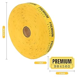 L LIKED Yellow Raffle Tickets, Single Ticket