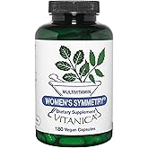 Vitanica Women's Symmetry, High Potency Daily Multivitamin, Vegan/Vegetarian, 180 Capsules