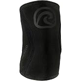 Rehband Elbow 5mm Compression Sleeve, Neoprene Elbow Sleeves for Weightlifting, Anatomical Design, Non-Slip &amp; Close Fitting, Elbow Support Unisex, Colour:Carbon/Black, Size:Large