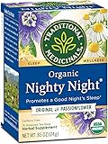 Traditional Medicinals Organic Nighty Night Tea Relaxation Tea, 16 Tea Bags (Pack of 6)