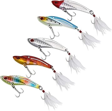 Amazon Colorgo メタルバイブ ルアー メタルバイブレーション 10g 14g g 25g 鉄板バイブ 淡水 海釣り シーバス ヒラメ タチウオ 青物 ５個セット 10g5個セット Colorgo カラーゴー ルアー
