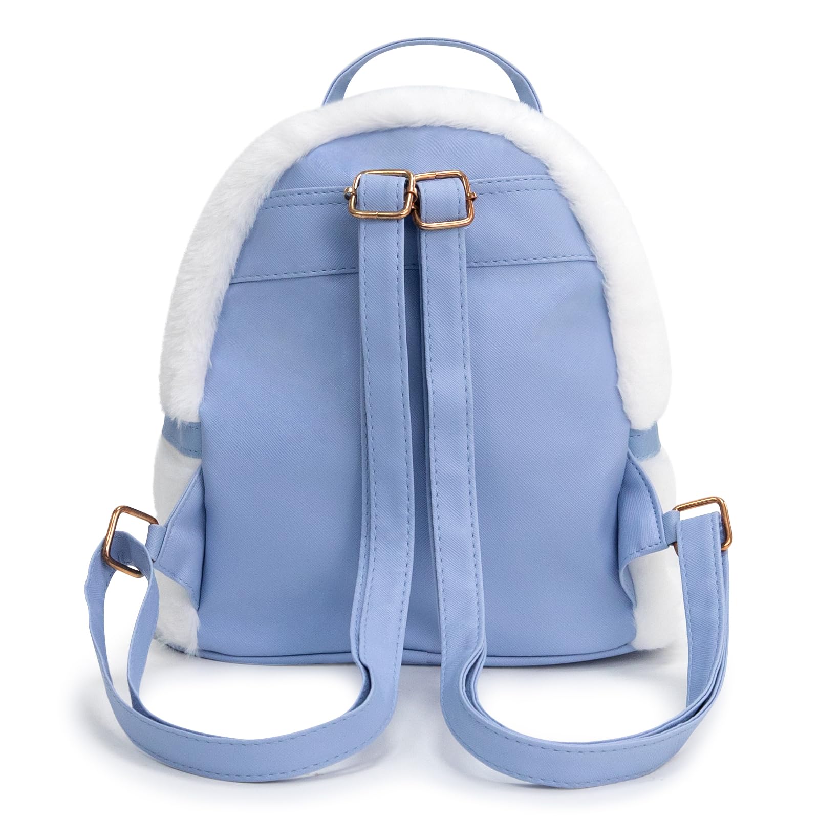 KIEAL Blue Kids Backpack, Kawaii Stuff Plush Backpack, Adorable Bag Handbag for Girls Kids Fans Birthday Present School Supplies