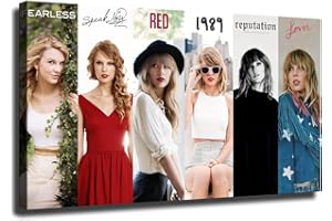 ARTDECOPAINTING The Girl Taylors Album Poster Pop Singer Canvas Wall Art Print Art Decoration Photo Living Room Bedroom Decoration Poster Santa Rona(16x28inch-Unframed canvas,TL2022-B)