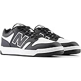 New Balance Unisex-Adult BB480 V1 Sneaker, White/Black, 16