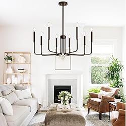 8-Light Farmhouse Chandelier for Dining Room