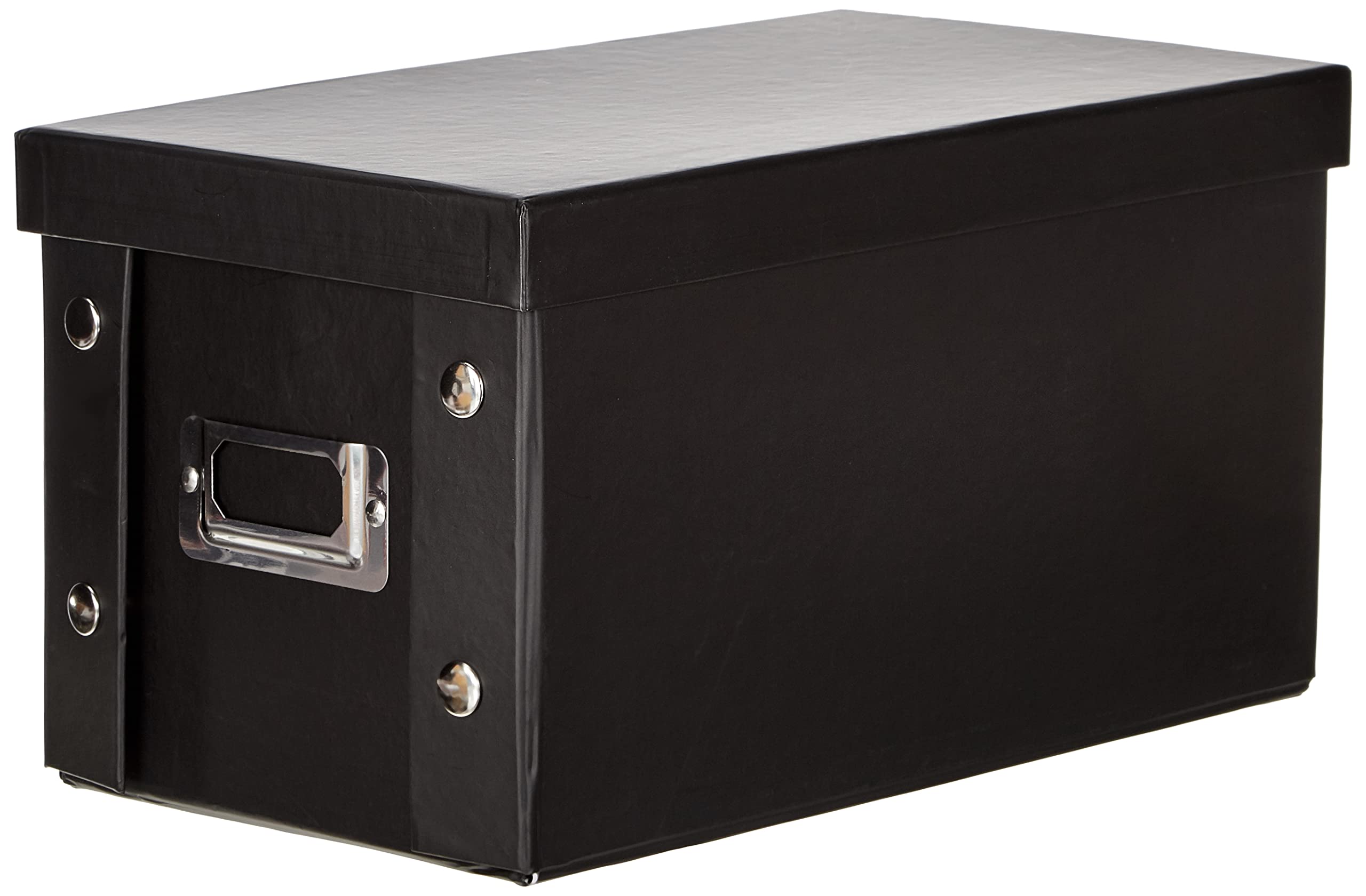 Zeller 17938 16 x 28 x 15 cm CD Storage Box Cardboard, Black