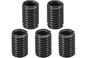 PATIKIL Grade 8.8 Carbon Steel Threaded Repair Insert Nut, 5pcs M8x1.25 Female to M10x1.5 Male Screw Sleeve Inserts Reducing 