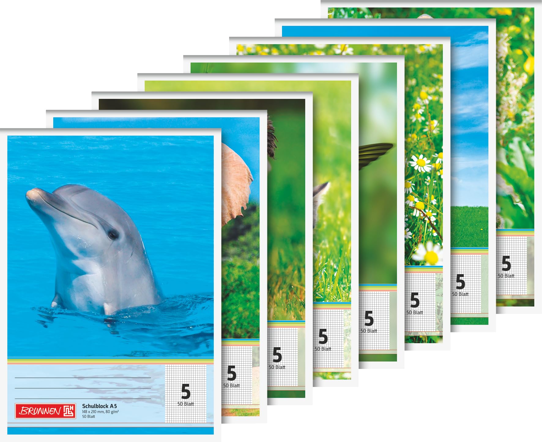 School Pad A5 50 Sheets Lin05