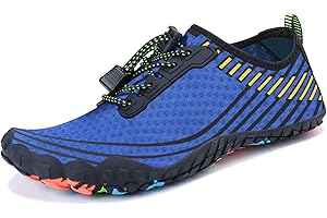 MAYZERO Water Shoes Men Women Swim Surf Shoes Beach Pool Shoes Wide Toe Hiking Aqua Shoes Winter House Slippers