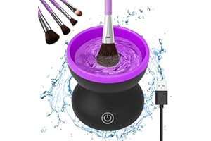Electric Makeup Brush Cleaner- Catcan Make Up Brush Cleaner Machine for Portable Automatic USB Cosmetic Brush Cleaner Tools, Brush Cleaner Spinner for All Size Beauty Makeup Brushes