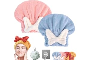 New Super Absorbent Hair Towel Wrap for Wet Hair, Microfiber Wet Hair Towel Wrap, 2024 New Hair Quick Drying Hair Towel Wrap 