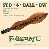 Folkcraft&reg; Mountain Dulcimer String Set, Ball Ends (.011" .011" .013" .024"BW)