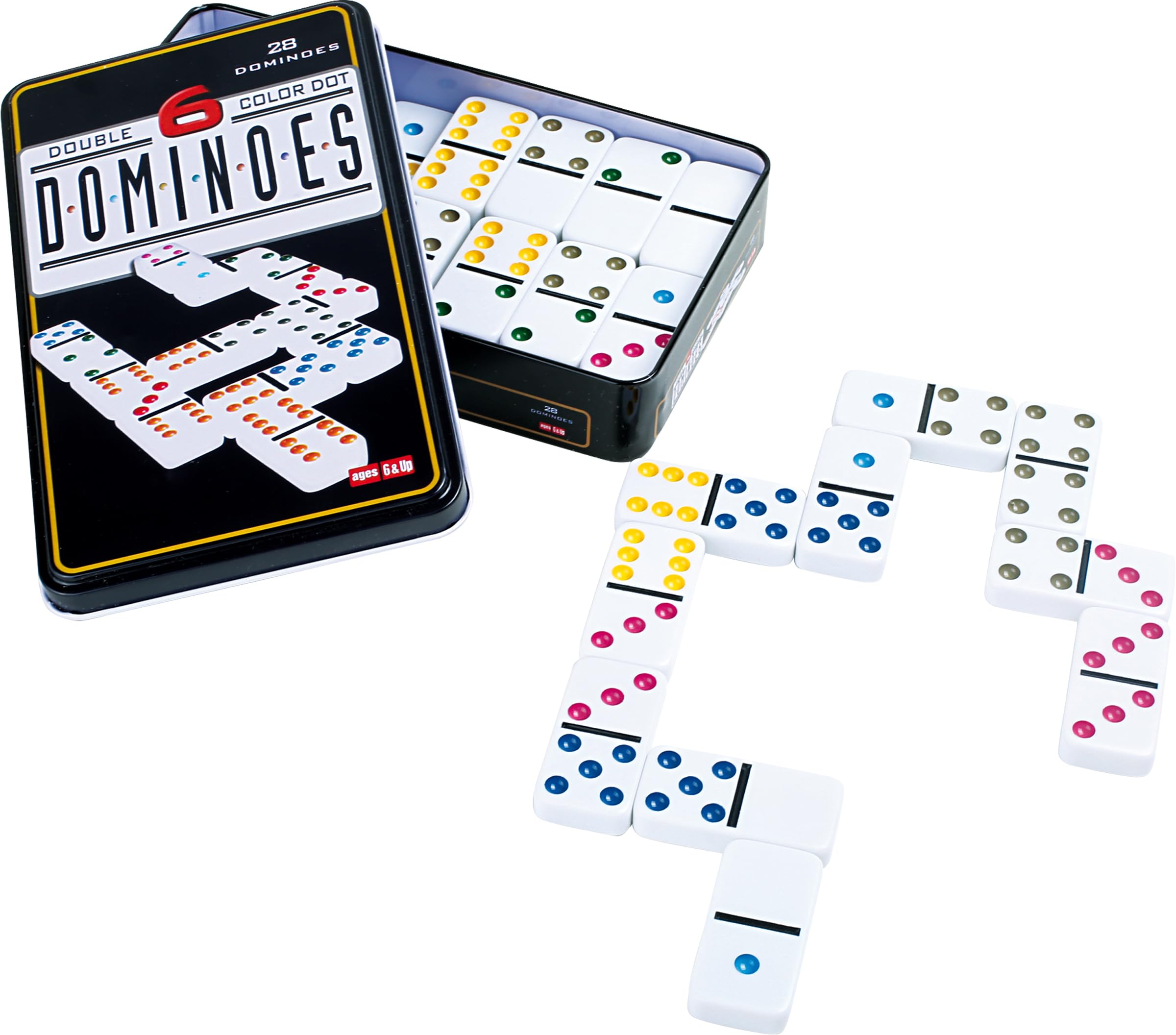 Legler "6 Colours" Dominoes and Tile Games