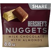 Hershey's Nuggets, Milk Chocolate with Almonds Candy Share Pack, 8.8 Ounce