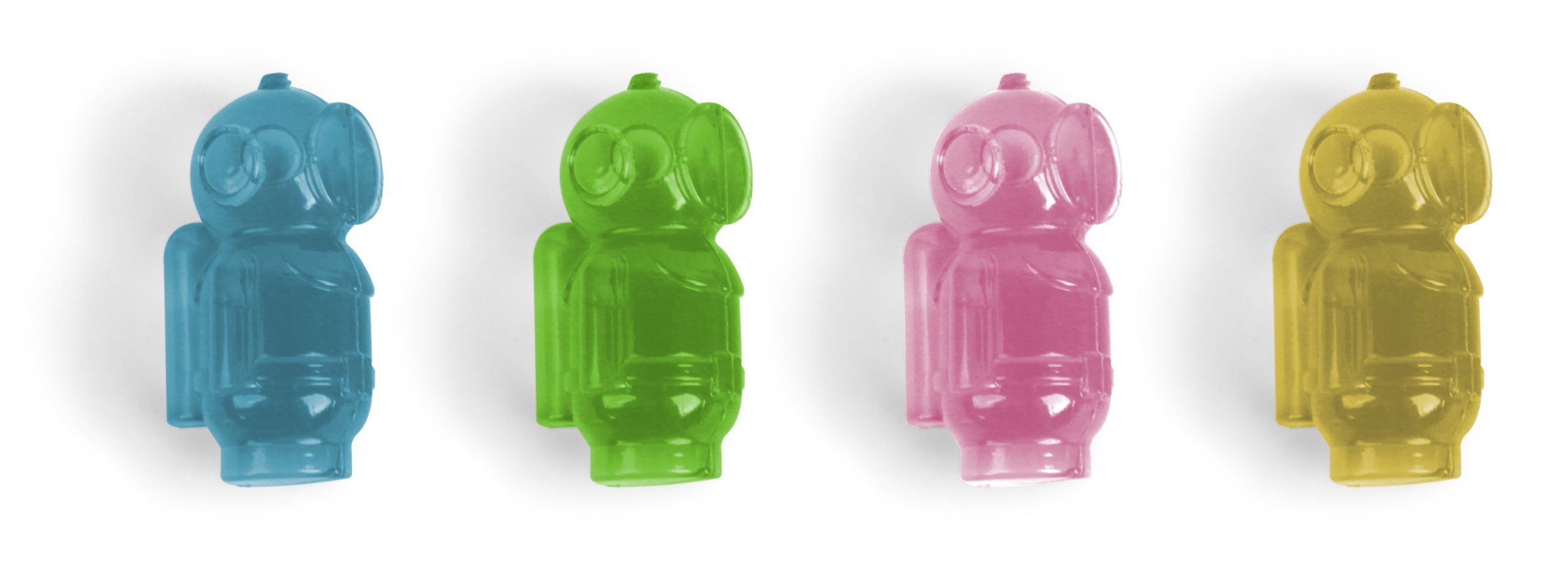 Kikkerland Food Safe Distilled Water Divers Reusable Ice Cube, Set of 8, Multi-Colour, CU48