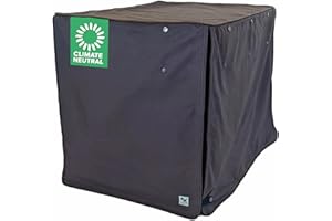 Molly Mutt I'm a Realist Dog Crate Cover, 100% Cotton Canvas Cover with 2 Roll-Up Panels, Ideal for Dog or Cat Crate, Durable, Washable, and Free of Harmful Chemicals, 48" x 30" x 33"