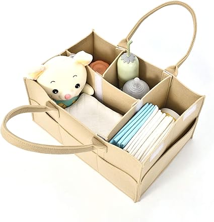 Amazon Co Jp Yuena Care おむつストッカー 蓋つき おむつ ストッカー マザーズバッグ オムツ 収納 ボックス 折りたたみ おむつ収納 オムツ収納ケース ふた 赤ちゃん オムツ収納 出産 ベビー用品収納 小物入れ 収納ケース 育児グッズ ベージュ ベビー マタニティ