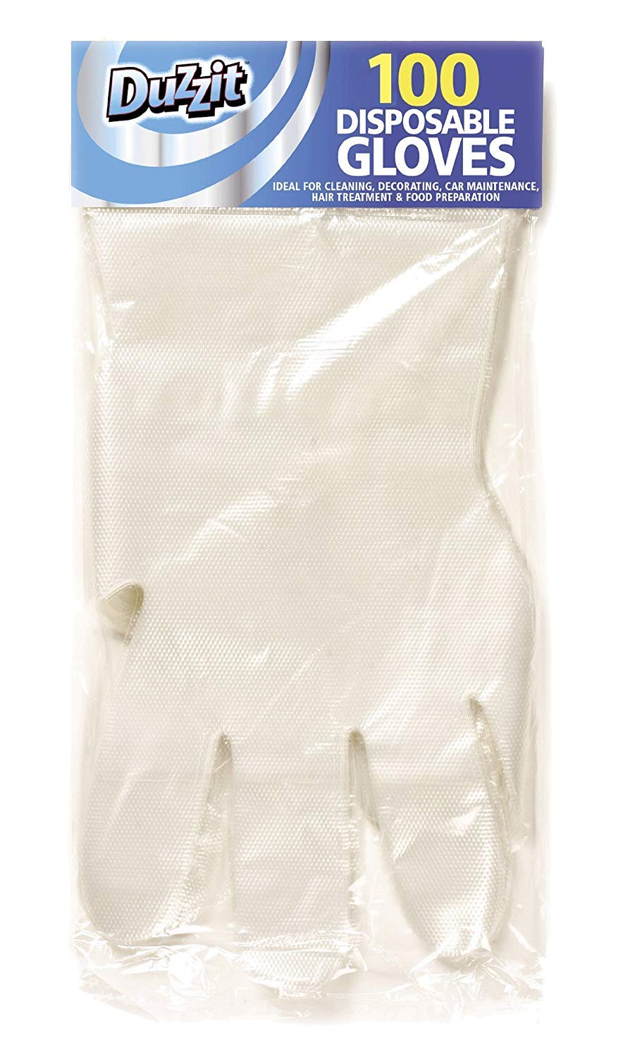 2 X Pack of 100 Disposable Clear Gloves