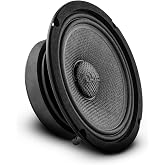 DS18 PRO-CF6.4SL 6.5" Slim Speaker 500 Watts RMS Max Power 4-Ohms Carbon Fiber Cone Water Resistant Mid-Bass Loudspeaker - Great Speaker for Motorcycles and Powersports - 1 Speaker