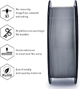 ZIRO PLA Filament 1.75mm 1kg Gray view 4