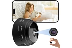XUJADEOO Mini Hidden Camera Spy Wireless - 2025 Upgraded HD WiFi Spy Camera for Home, Small Cameras with Motion Detection, Nanny Cam Hidden Camera for Pet, Baby, Cloud & SD Storage, Night Vision, App Control