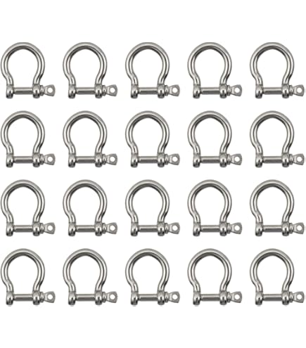 Bow Shackle Reedny 304 Stainless Steel 5/32", 1/4", 5/16",3/8", 1/2", 9 - View #2